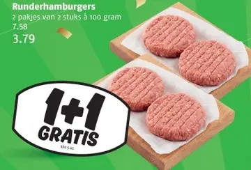 Aanbieding: Runderhamburgers