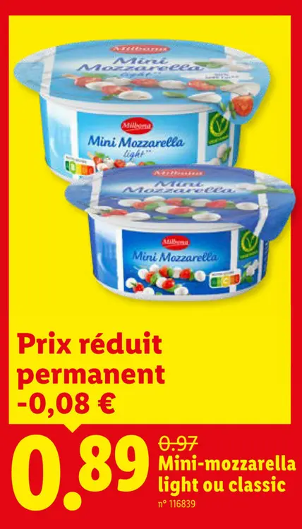 Offre: Mini-mozzarella