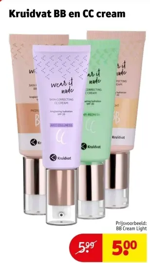 Aanbieding: BB en CC cream