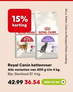 Aanbieding: Royal Canin kattenvoer