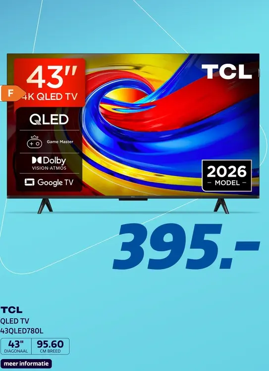 Aanbieding: TCL 43QLED780L QLED