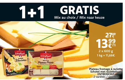 Promotie: Plateau fromage à raclette