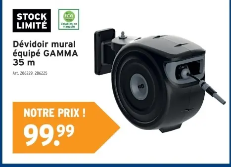 Offre: Dévidoir mural équipé GAMMA