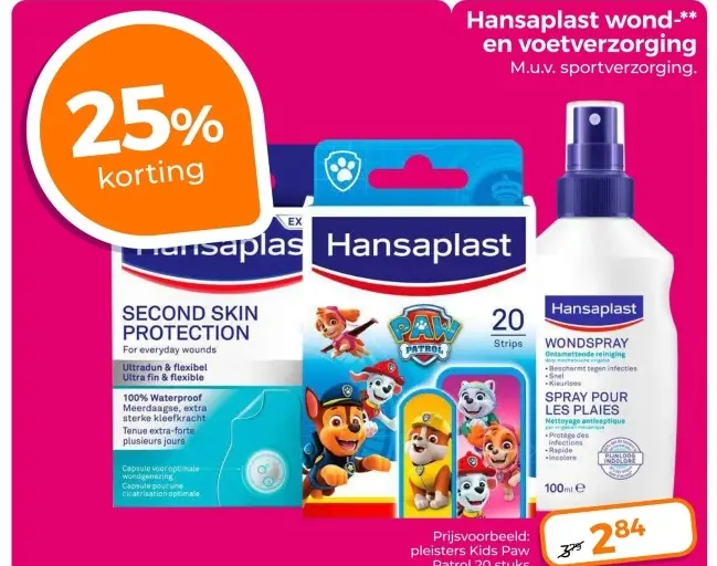 Aanbieding: Hansaplast wond- en voetverzorging