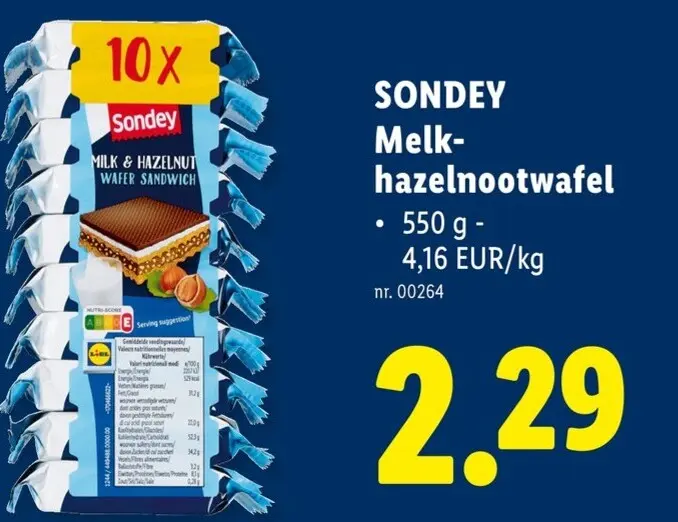 Promotie: Melk-hazelnootwafel