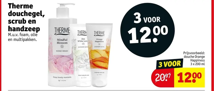 Aanbieding: Douchegel, scrub en handzeep