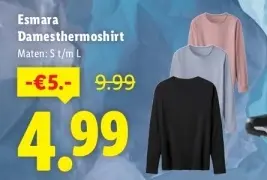 Aanbieding: Damesthermoshirt