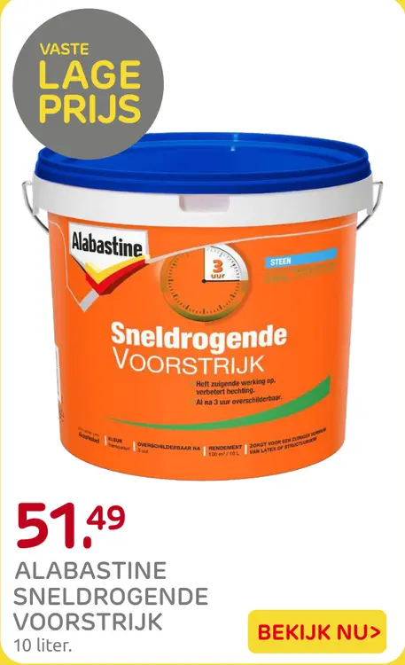 Aanbieding: Sneldrogende Voorstrijk