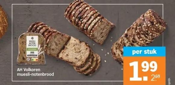 Aanbieding: Volkoren muesli-notenbrood