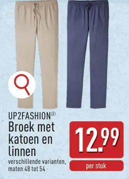 Aanbieding: Broek met katoen en linnen