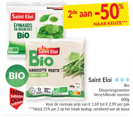 Promotie: Saint Eloi Bio Diepvriesgroenten