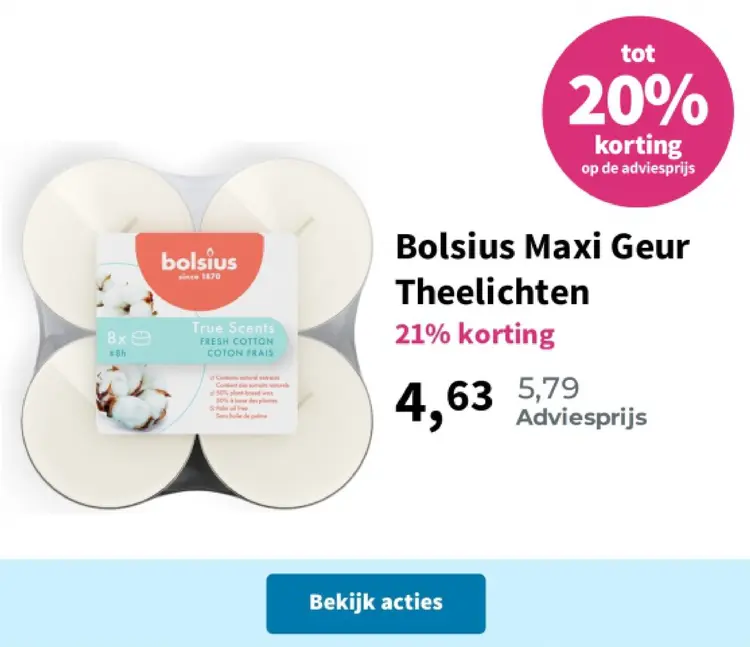 Aanbieding: Maxi Geur Theelichten