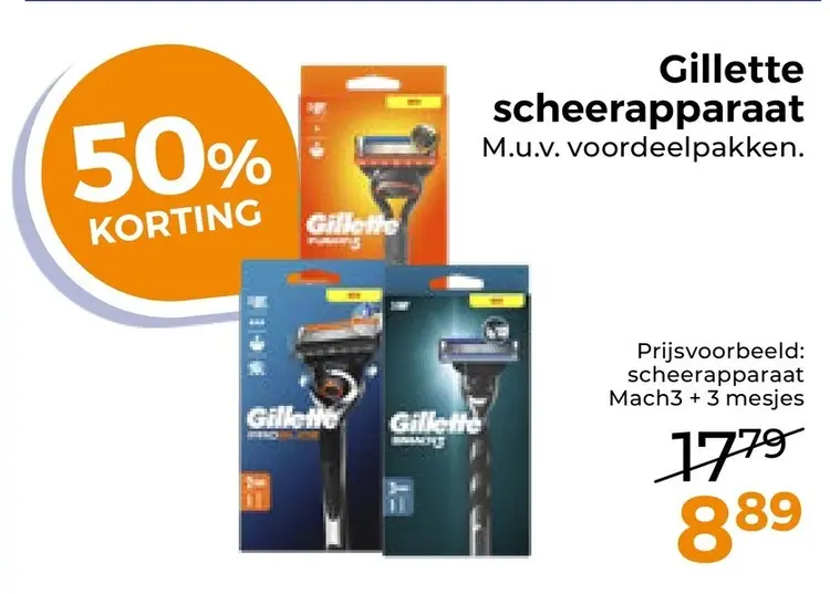 Aanbieding: Gillette scheerapparaat