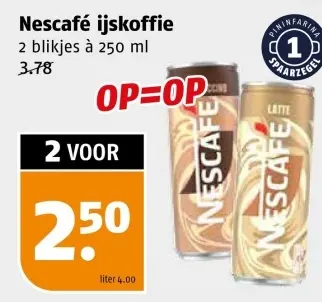 Aanbieding: Nescafé ijskoffie