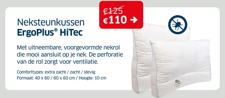 Promotie: Neksteunkussen ErgoPlus® HiTec