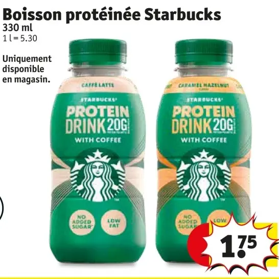 Offre: Boisson protéinée