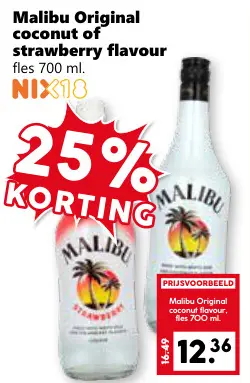 Aanbieding: Original coconut of strawberry flavour
