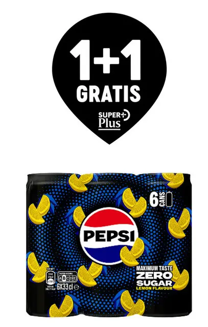 Aanbieding: Pepsi Zero Sugar Lemon Flavour