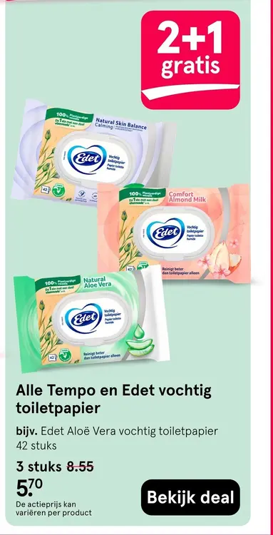 Aanbieding: Vochtig toiletpapier