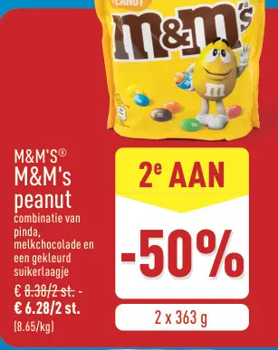 Promotie: M&M's peanut