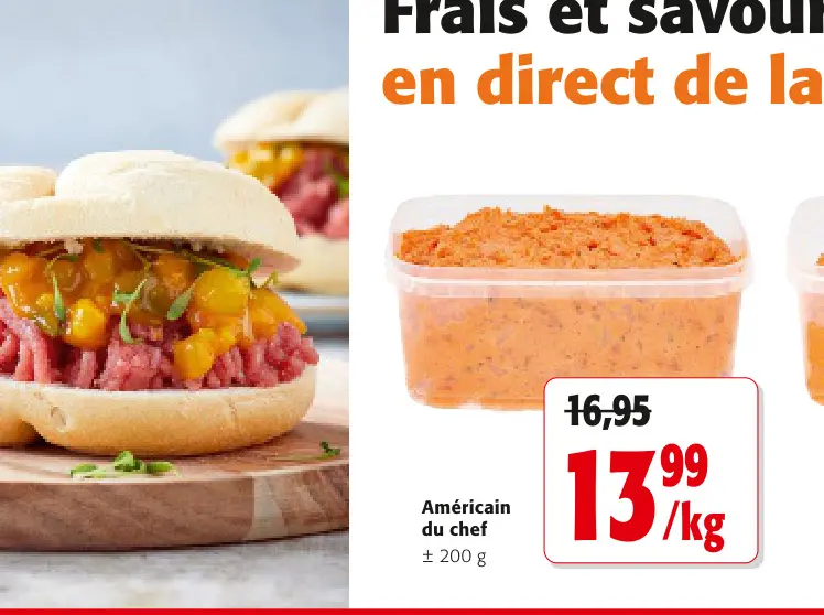 Offre: Américain du chef
