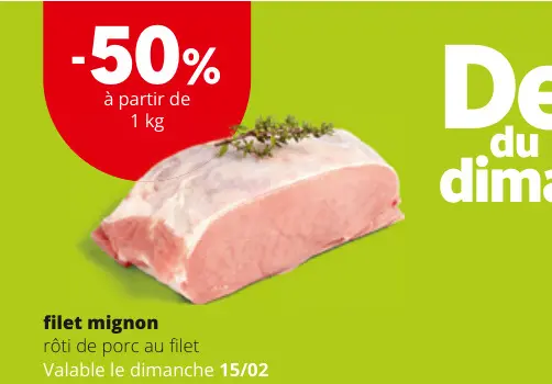 Offre: filet mignon