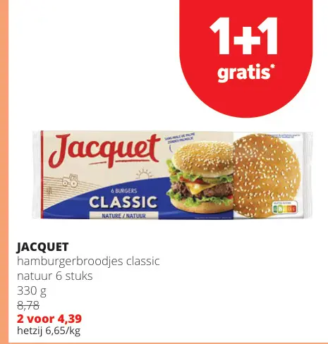 Promotie: Hamburgerbroodjes classic