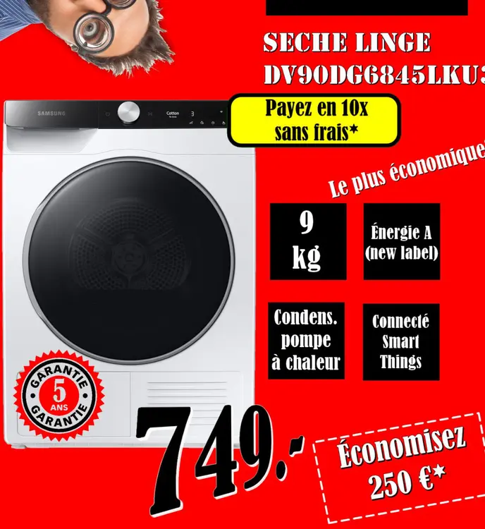 Aanbieding: Seche linge dv90dg6845lkus