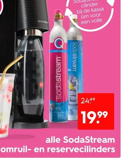 Aanbieding: SodaStream omruil- en reservecilinders