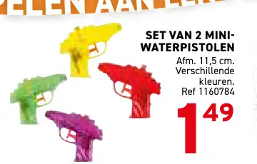 Promotie: Mini-waterpistolen