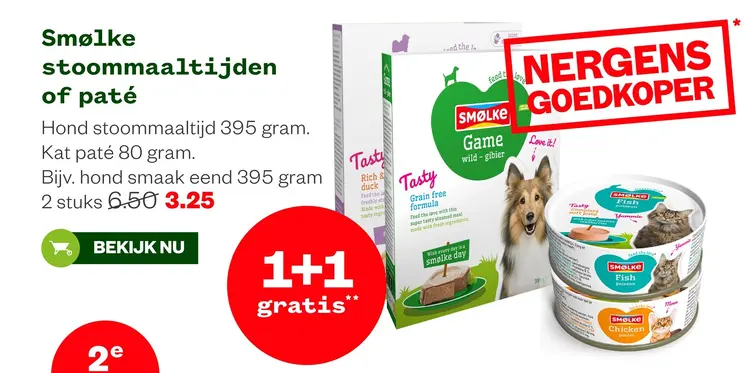Aanbieding: Stoommaaltijden of paté