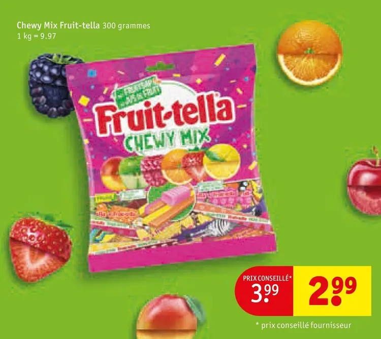 Offre: Chewy Mix Fruit-tella