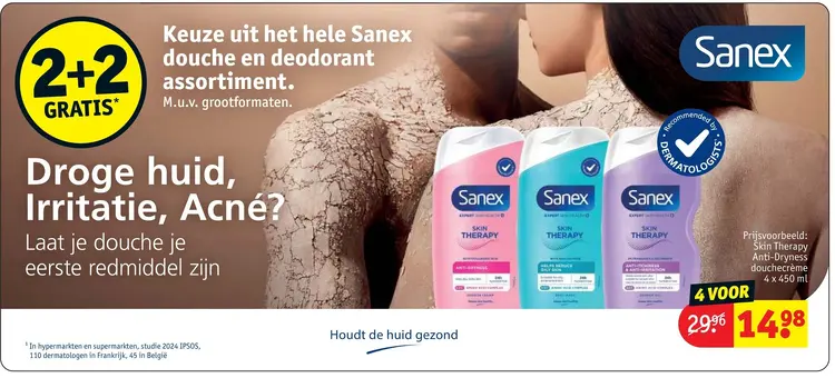 Aanbieding: Sanex douche en deodorant