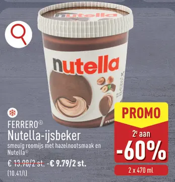 Aanbieding: Nutella-ijsbeker