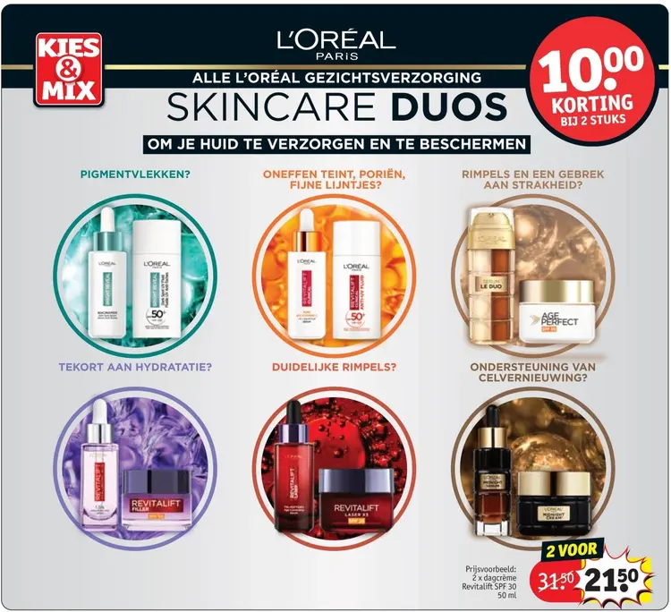 Aanbieding: Alle L'Oréal gezichtsverzorging