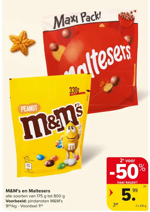 Promotie: M&M's en Maltesers