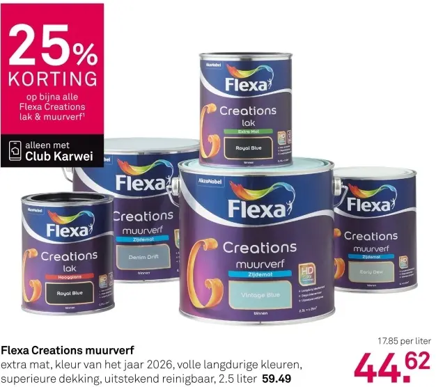 Aanbieding: Creations muurverf