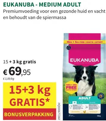 Promotie: Eukanuba medium adult