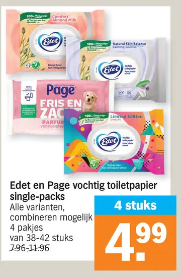 Promotie: vochtig toiletpapier single-packs