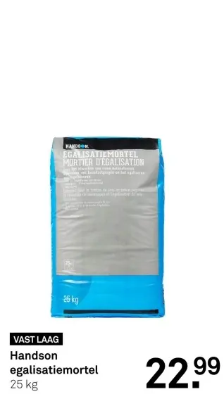 Aanbieding: egalisatiemortel