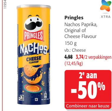 Promotie: Nachos Paprika, Original of Cheese Flavour