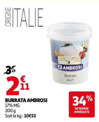 Promotie: Burrata