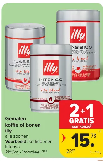 Promotie: Gemalen koffie of bonen