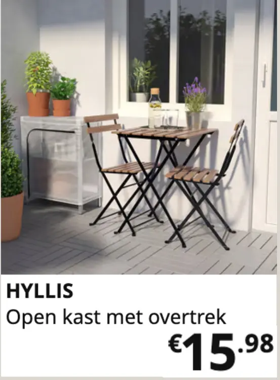 Promotie: Hyllis open kast met overtrek