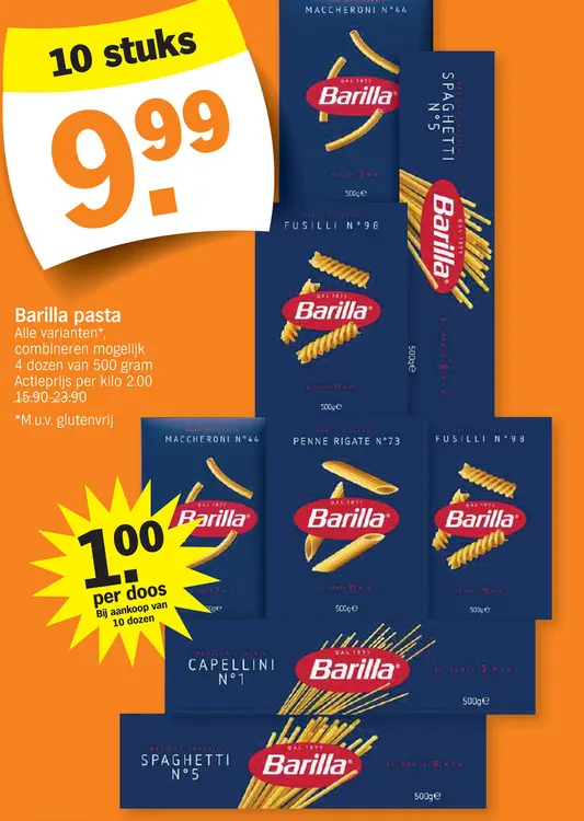 Promotie: Barilla pasta