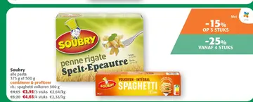 Aanbieding: Soubry alle pasta
