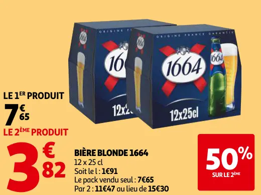 Promotie: Bière blonde 1664