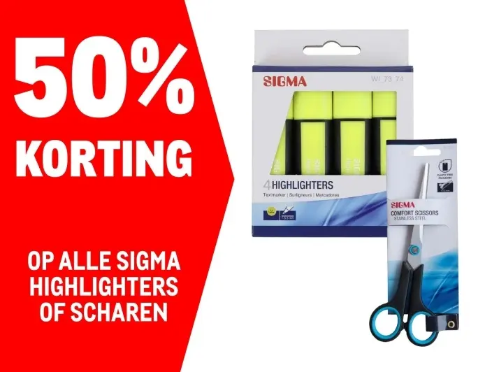 Aanbieding: Highlighters or Scissors