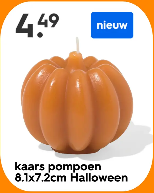 Aanbieding: kaars pompoen