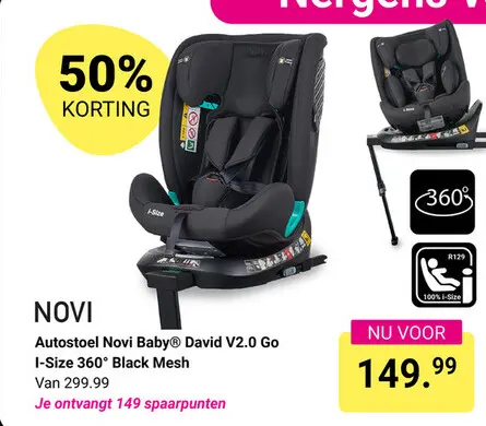 Aanbieding: Autostoel Novi Baby® David V2.0 Go I-Size 360